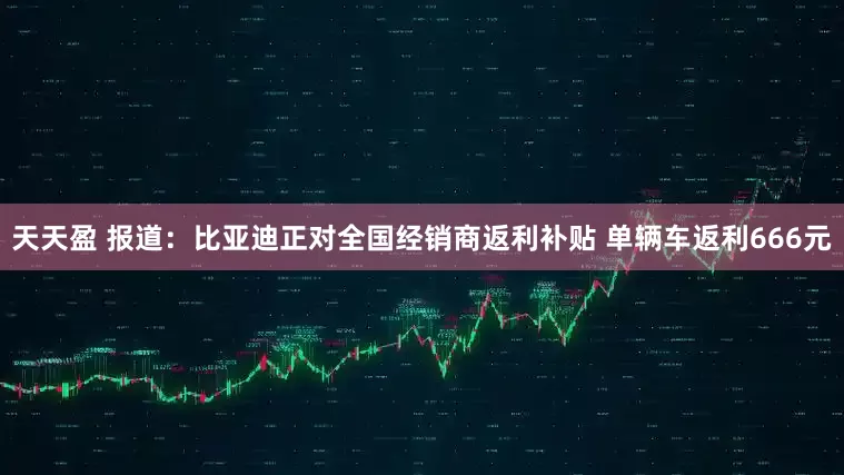 天天盈 报道：比亚迪正对全国经销商返利补贴 单辆车返利666元