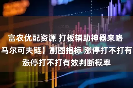 富农优配资源 打板辅助神器来咯 超级牛逼【马尔可夫链】副图指标 涨停打不打有效判断概率